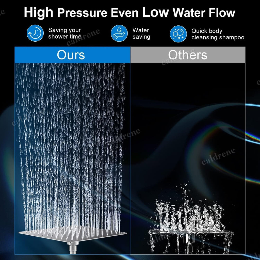 High Pressure Rain Shower Head and Handheld Combo, Chrome – view 6