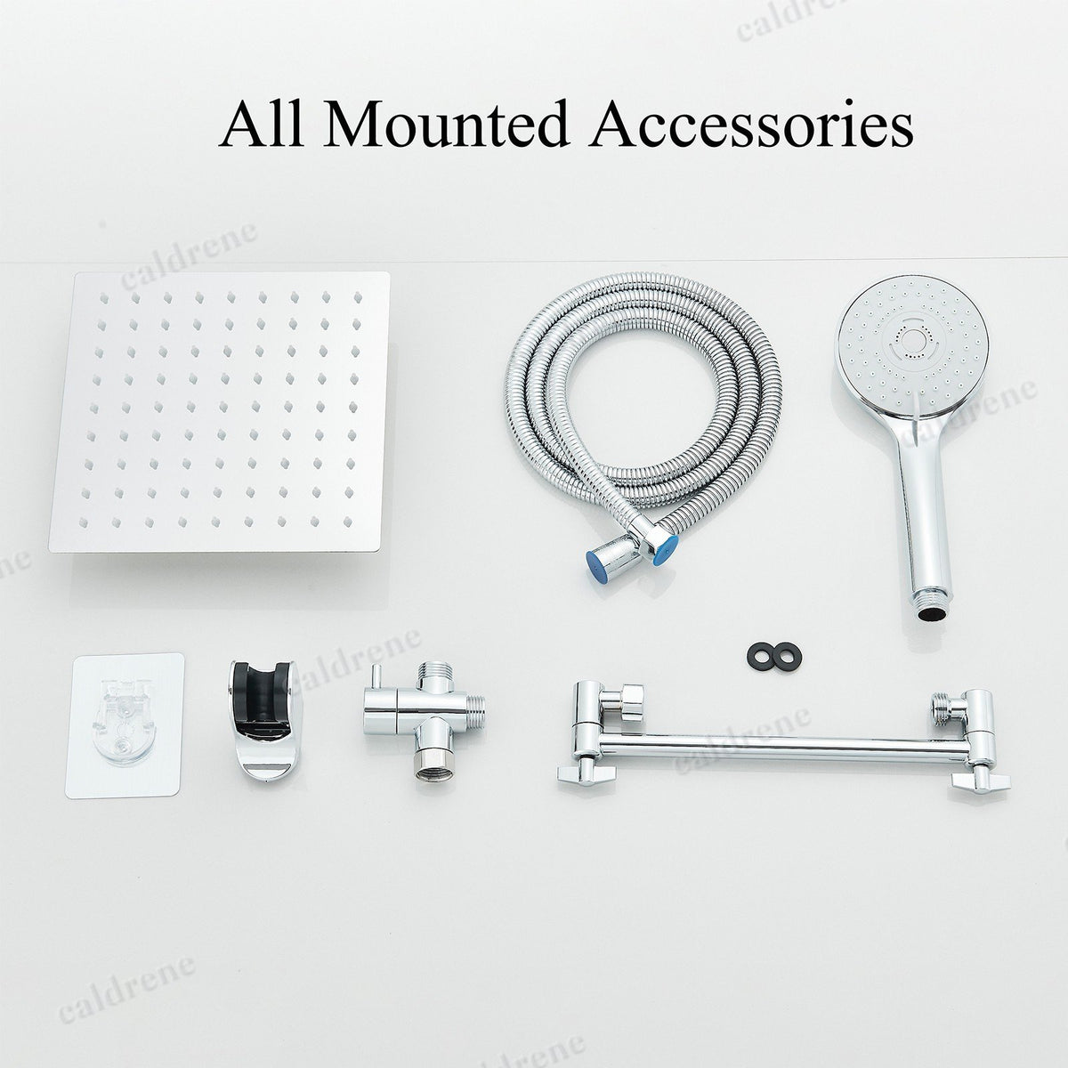 High Pressure Rain Shower Head and Handheld Combo, Chrome – view 9