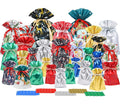 Holiday Drawstring Gift Bags, 29 Pack in Assorted Sizes