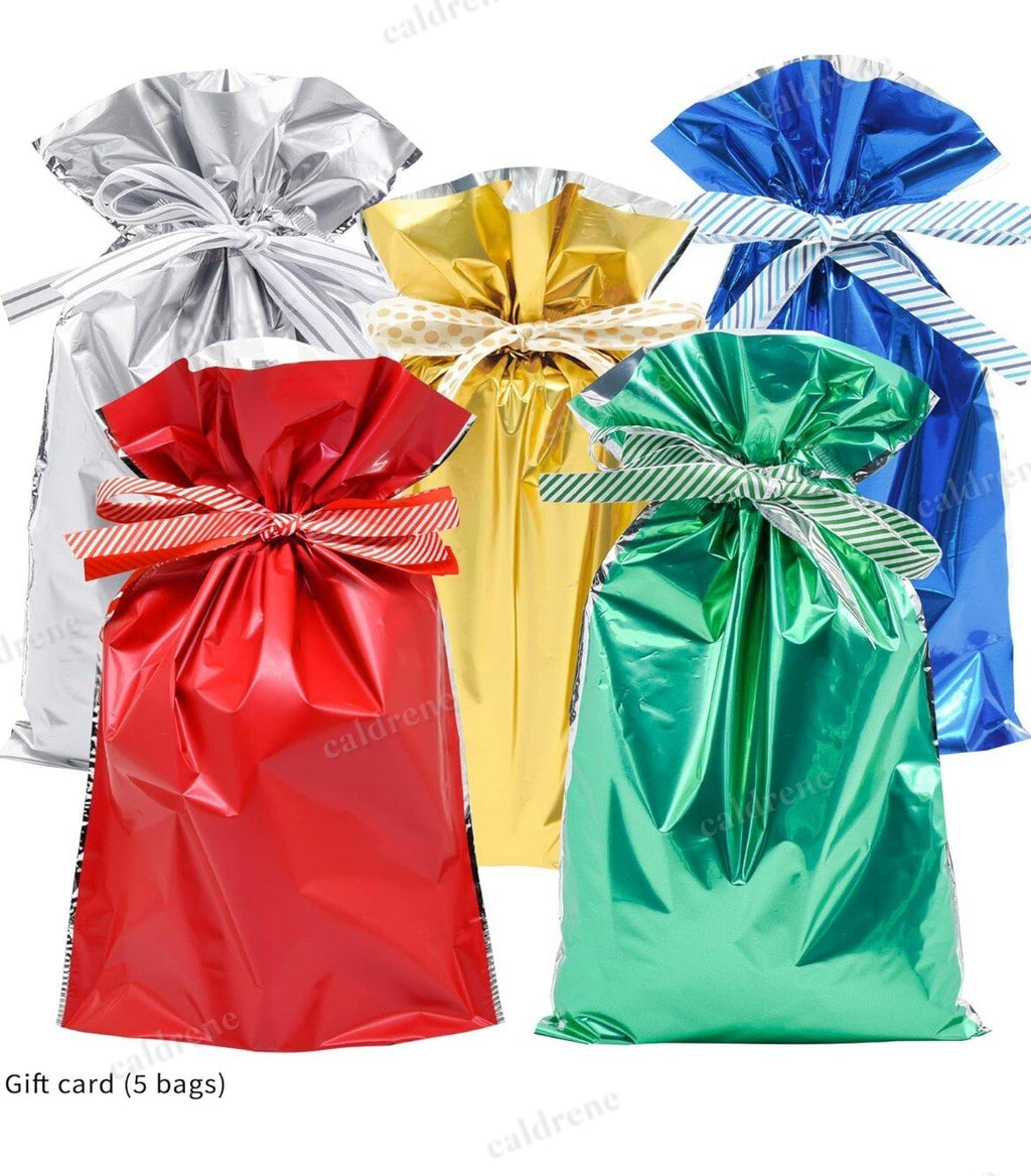 Holiday Drawstring Gift Bags, 29 Pack in Assorted Sizes – view 6