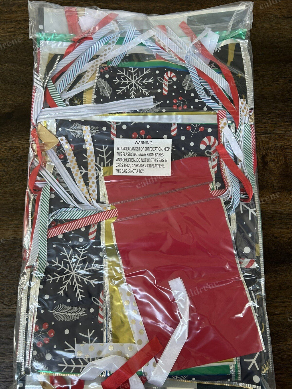 Holiday Drawstring Gift Bags, 29 Pack in Assorted Sizes – view 8