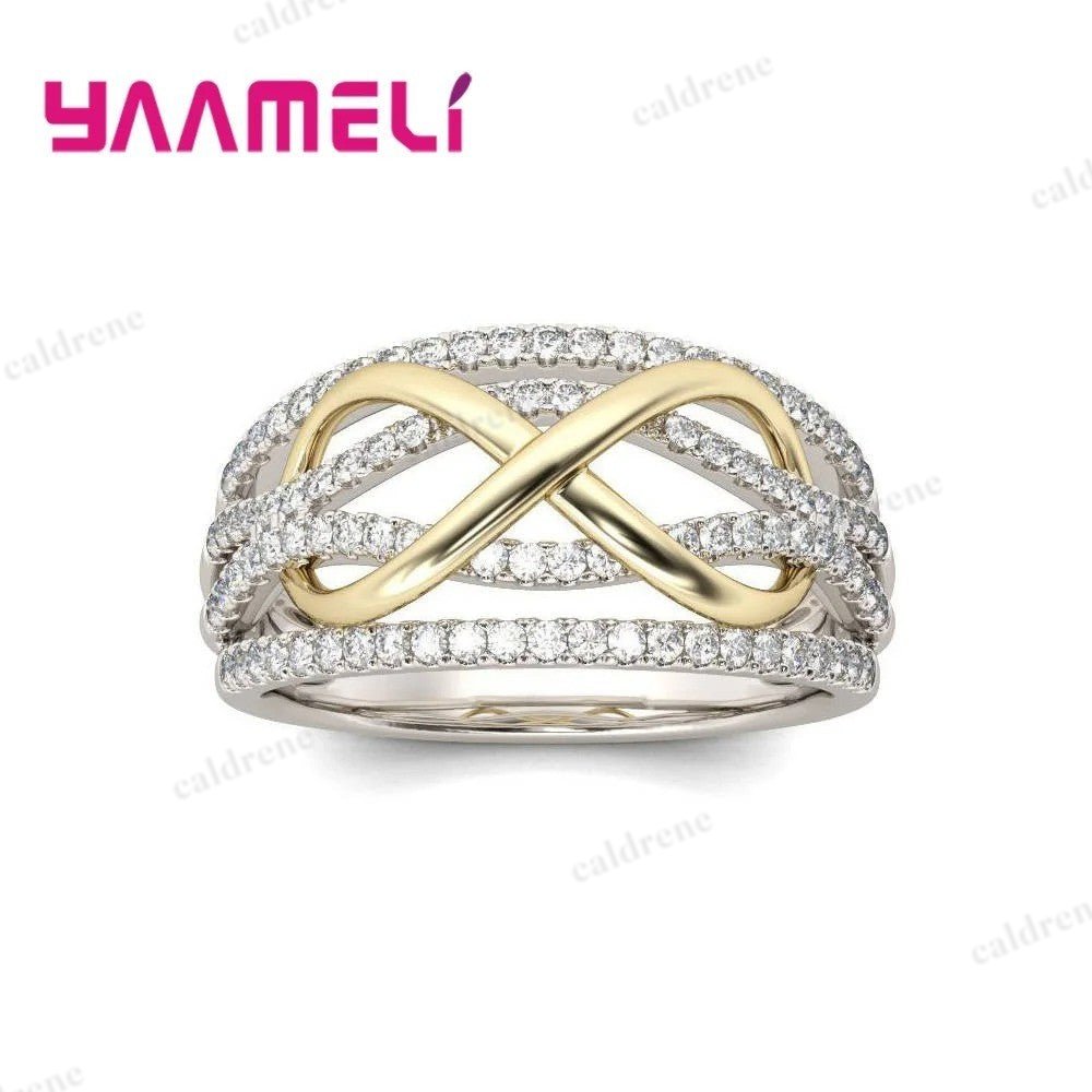 Infinity Love Ring in 925 Sterling Silver with Cubic Zirconia – view 4