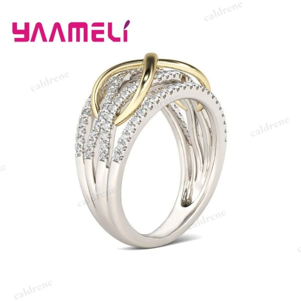 Infinity Love Ring in 925 Sterling Silver with Cubic Zirconia – view 5