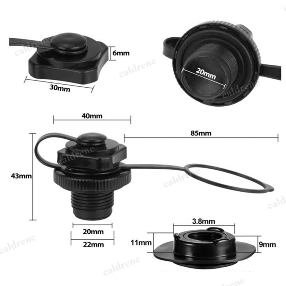 Inflatable Boat Mattress Valve Nozzle Caps for Quick Inflation – view 2