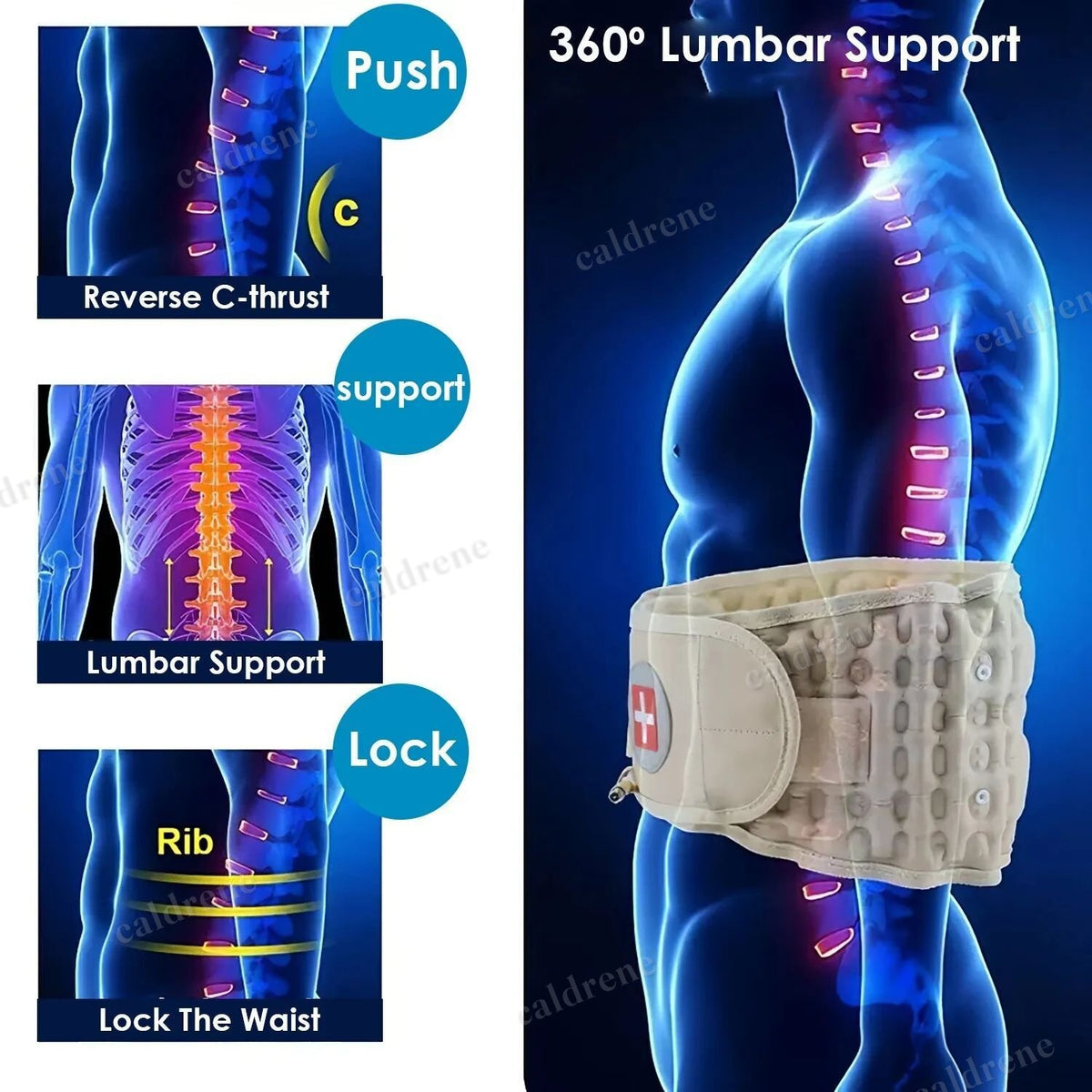 Inflatable Lumbar Decompression Belt – view 2