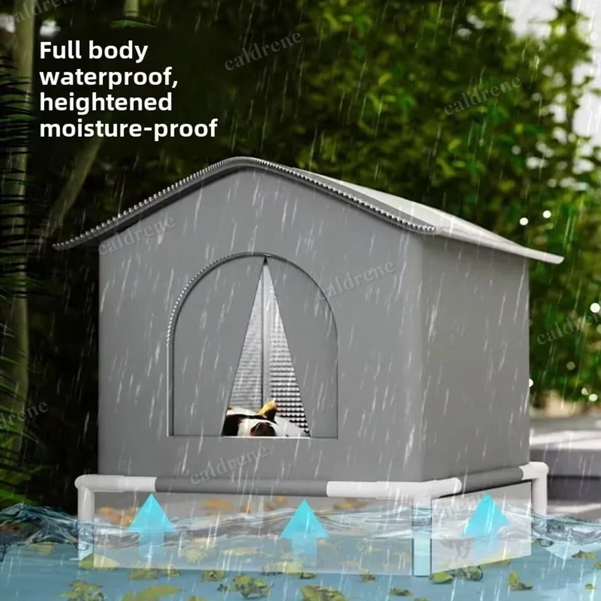 Insulated Heated Outdoor Cat House, Weatherproof – view 10