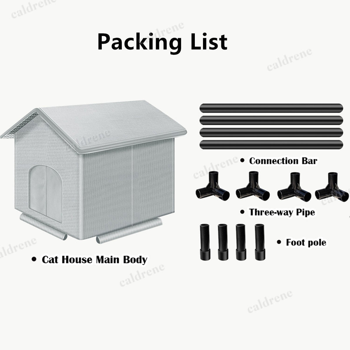 Insulated Heated Outdoor Cat House, Weatherproof – view 9