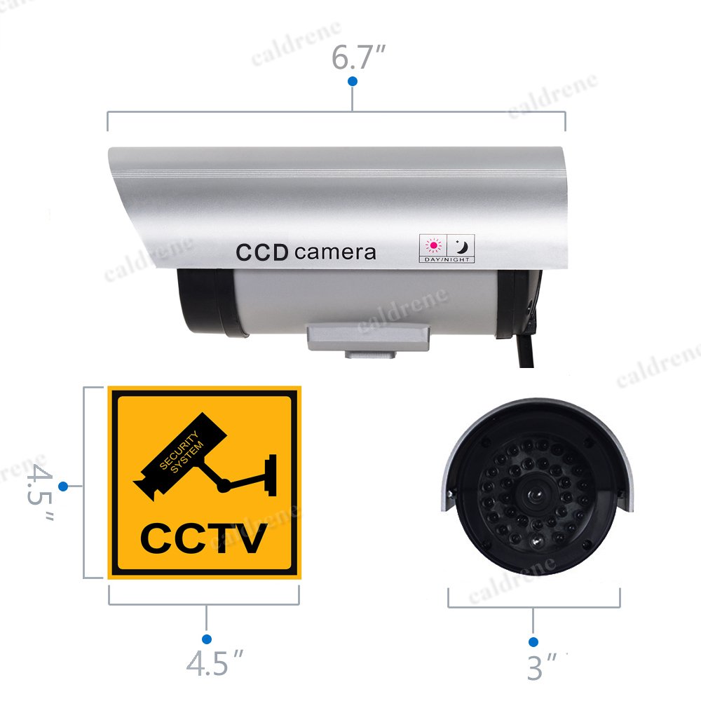 IR Bullet Dummy Security Camera with Record Light, 4 Pack – view 3