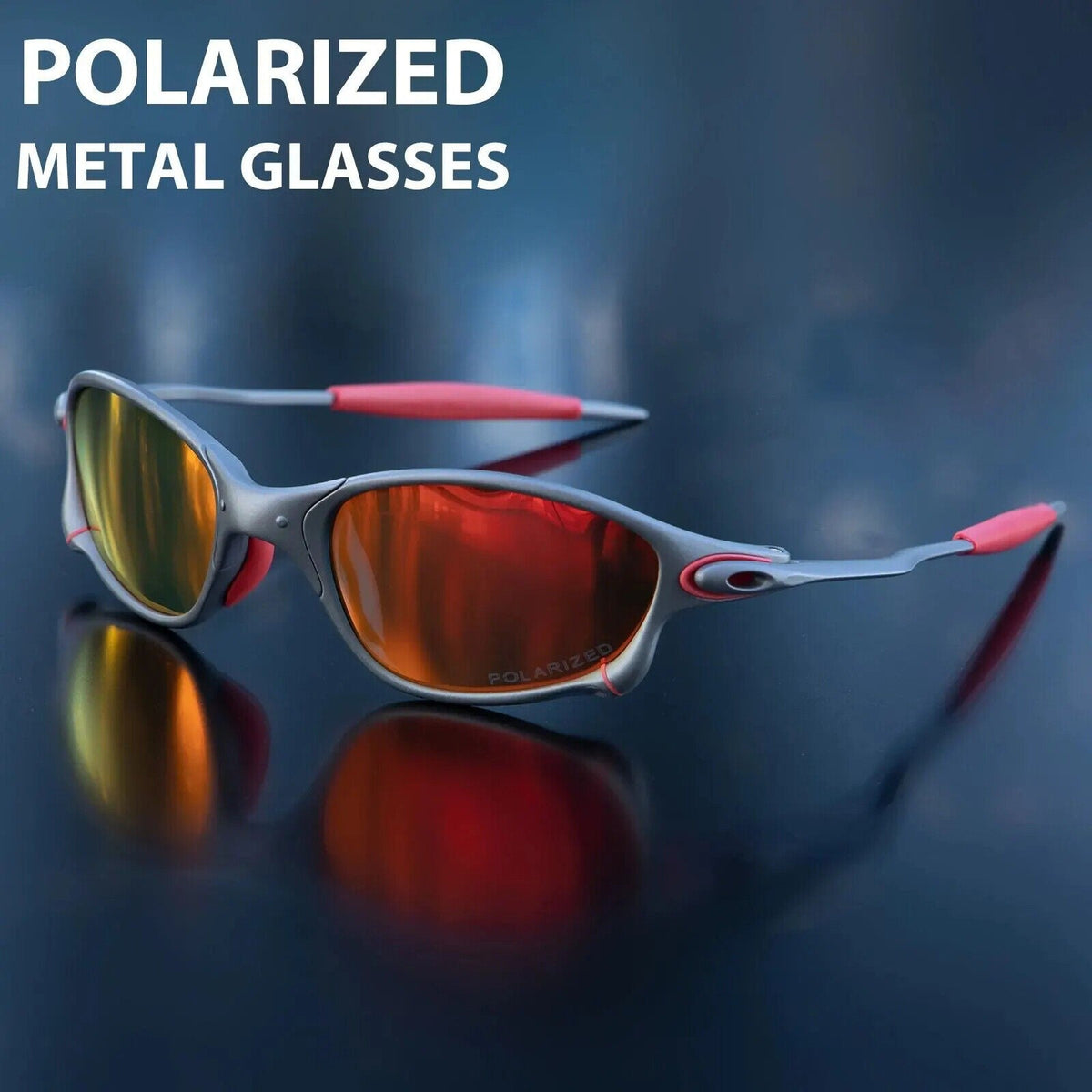 Juliet 1238 X-Metal Cyclops Sunglasses with Polarized Lenses