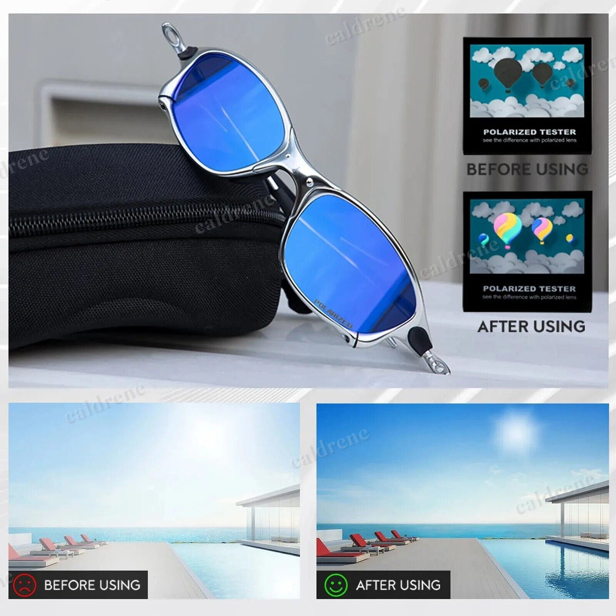 Juliet 1238 X-Metal Cyclops Sunglasses with Polarized Lenses – view 3