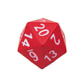 Jumbo D20 Foam Dice - Vibrant Red for Fun Games
