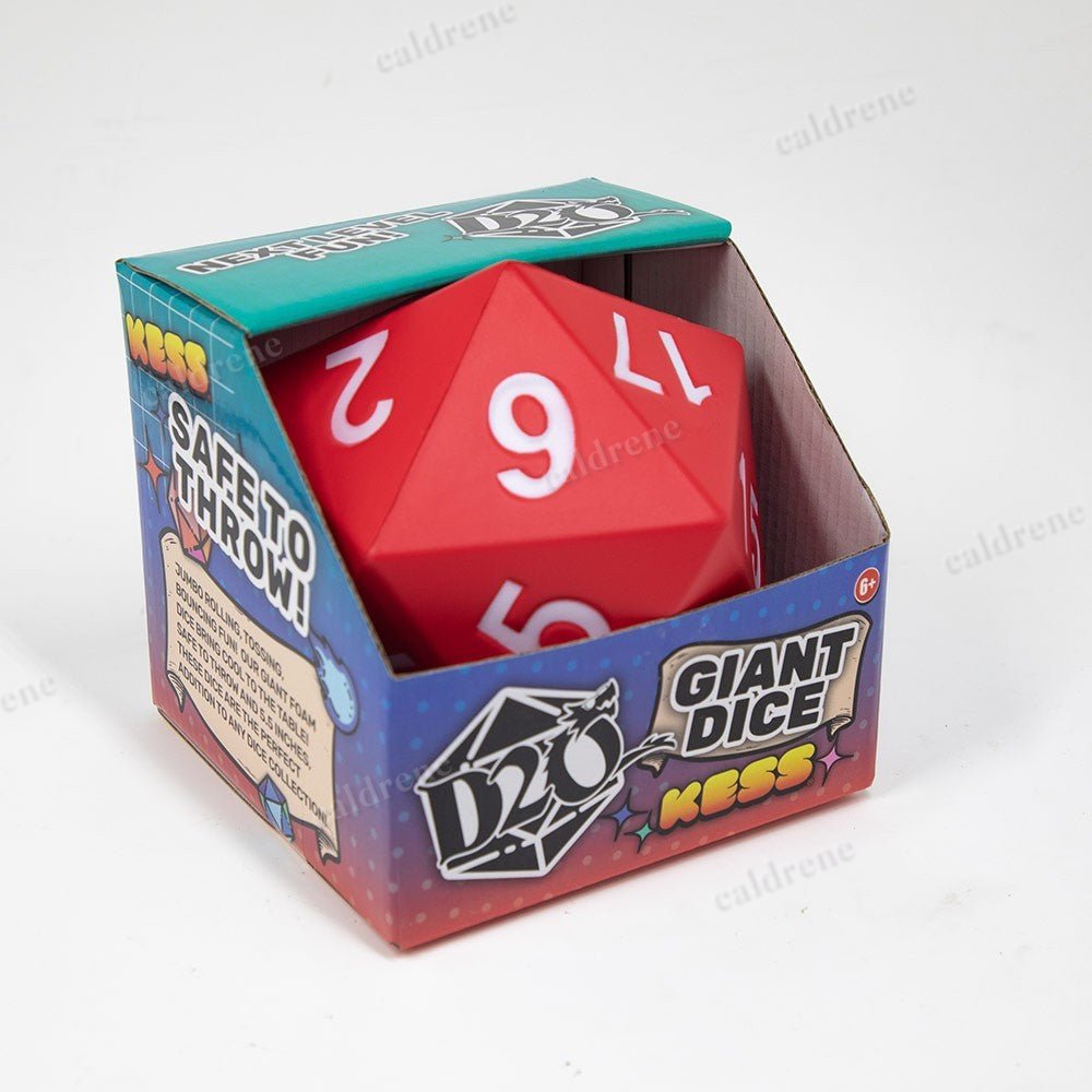 Jumbo D20 Foam Dice - Vibrant Red for Fun Games – view 3