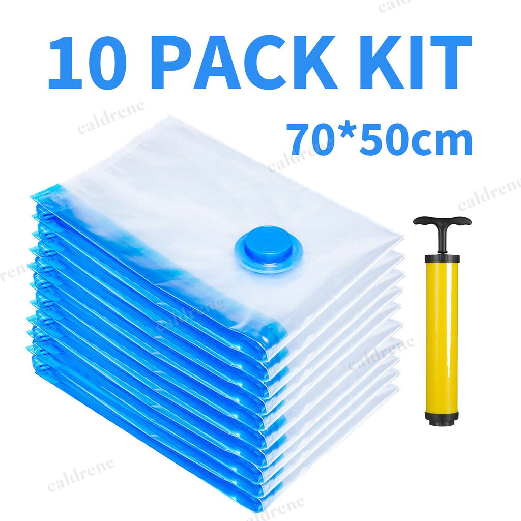 Jumbo Vacuum Storage Bags with Hand Pump, 10 Pack – view 2