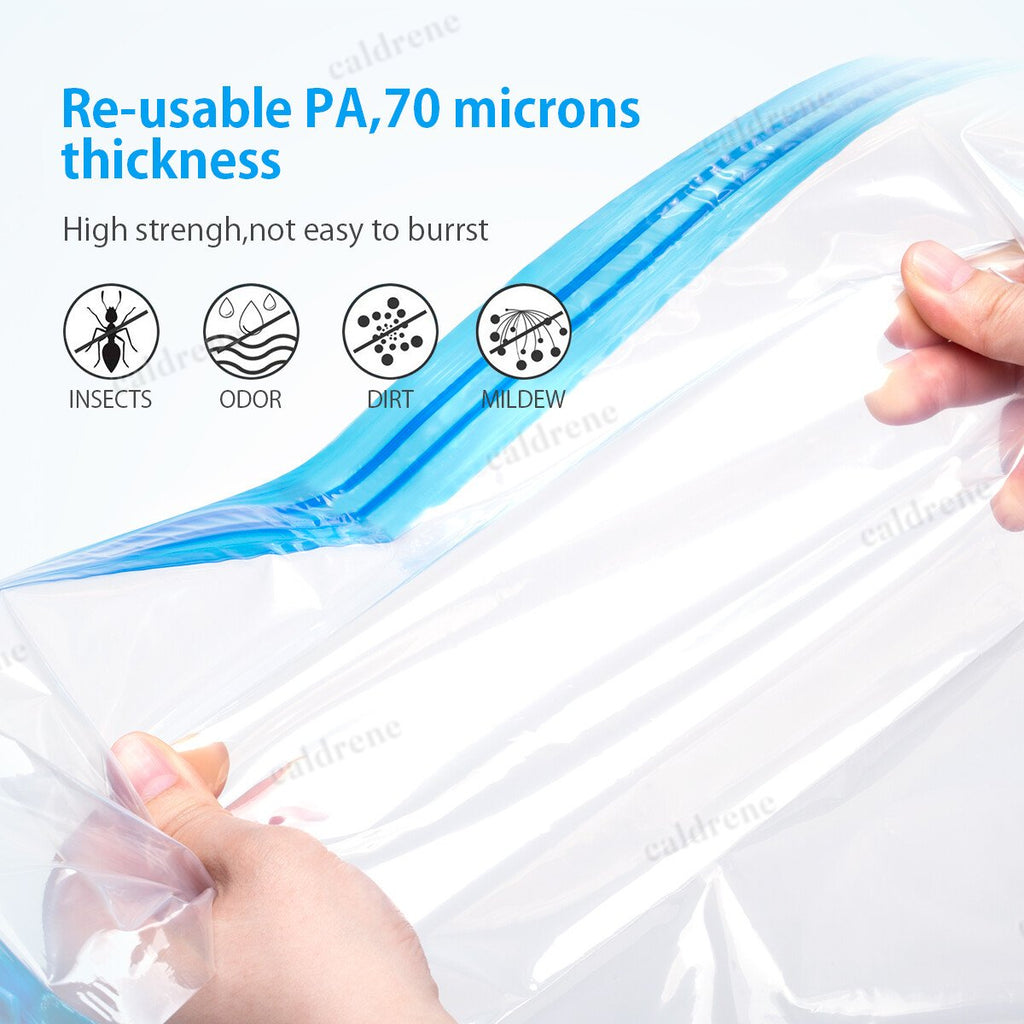 Jumbo Vacuum Storage Bags with Hand Pump, 10 Pack – view 4