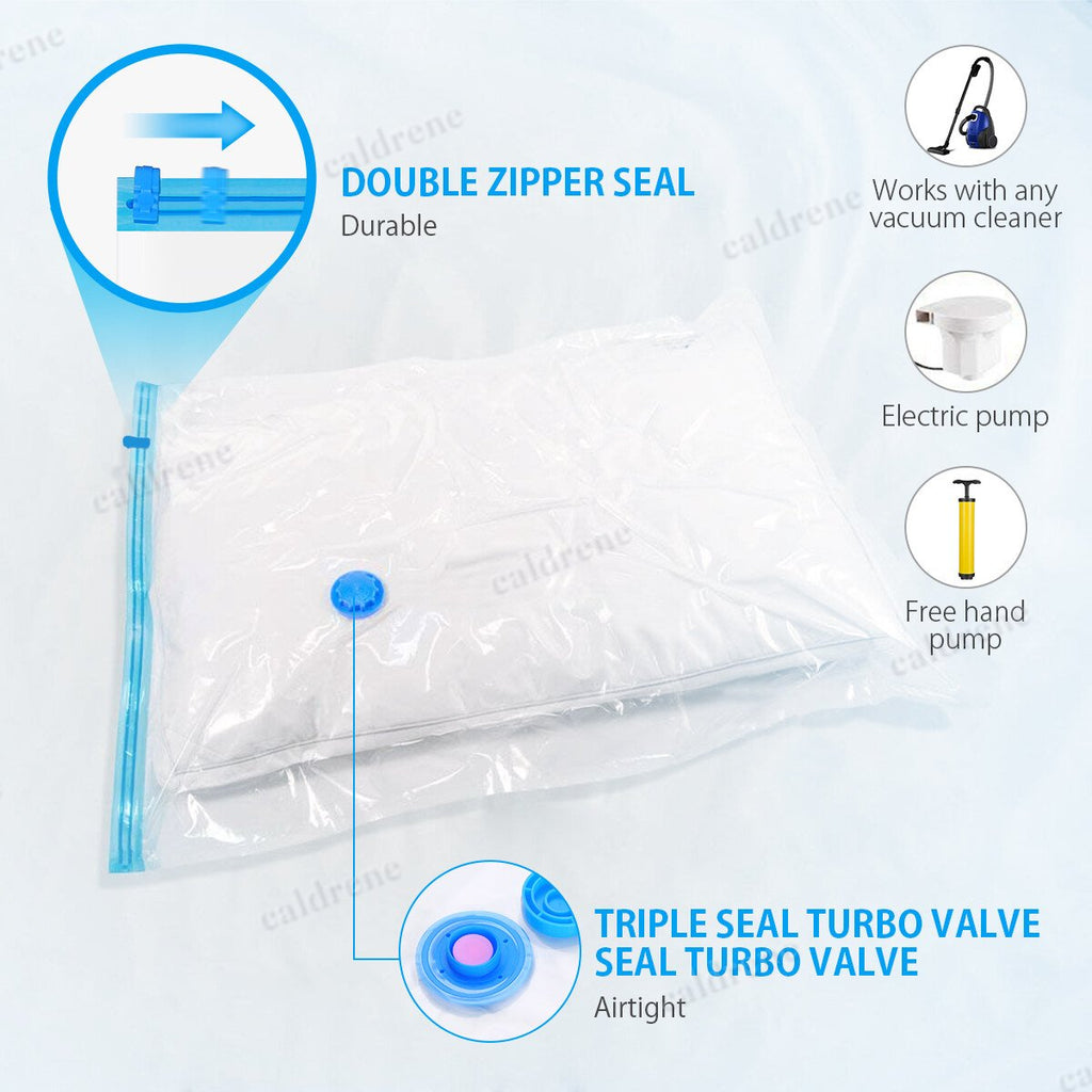 Jumbo Vacuum Storage Bags with Hand Pump, 10 Pack – view 6