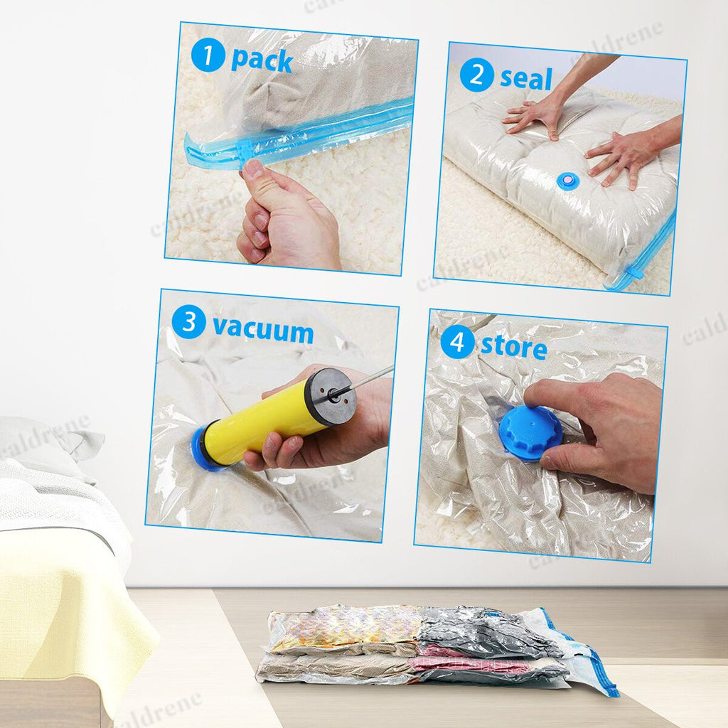 Jumbo Vacuum Storage Bags with Hand Pump, 10 Pack – view 9