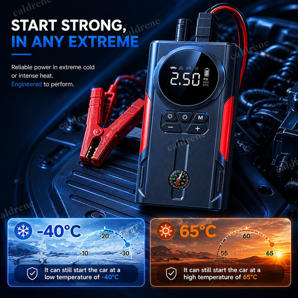 Jump Starter with 150PSI Air Compressor, 8000A – view 7