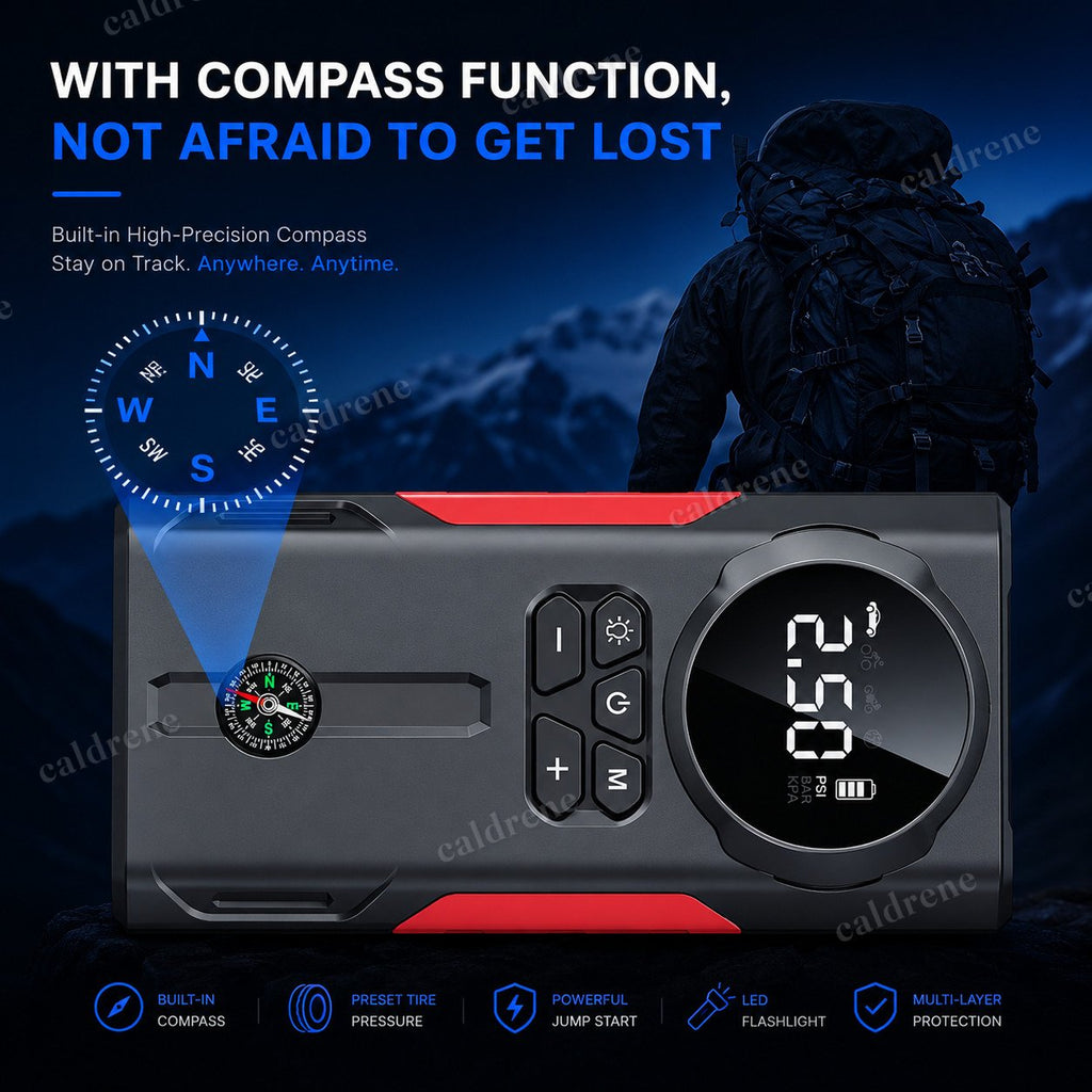 Jump Starter with 150PSI Air Compressor, 8000A – view 8