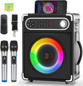 Karaoke Machine with 2 Wireless Microphones