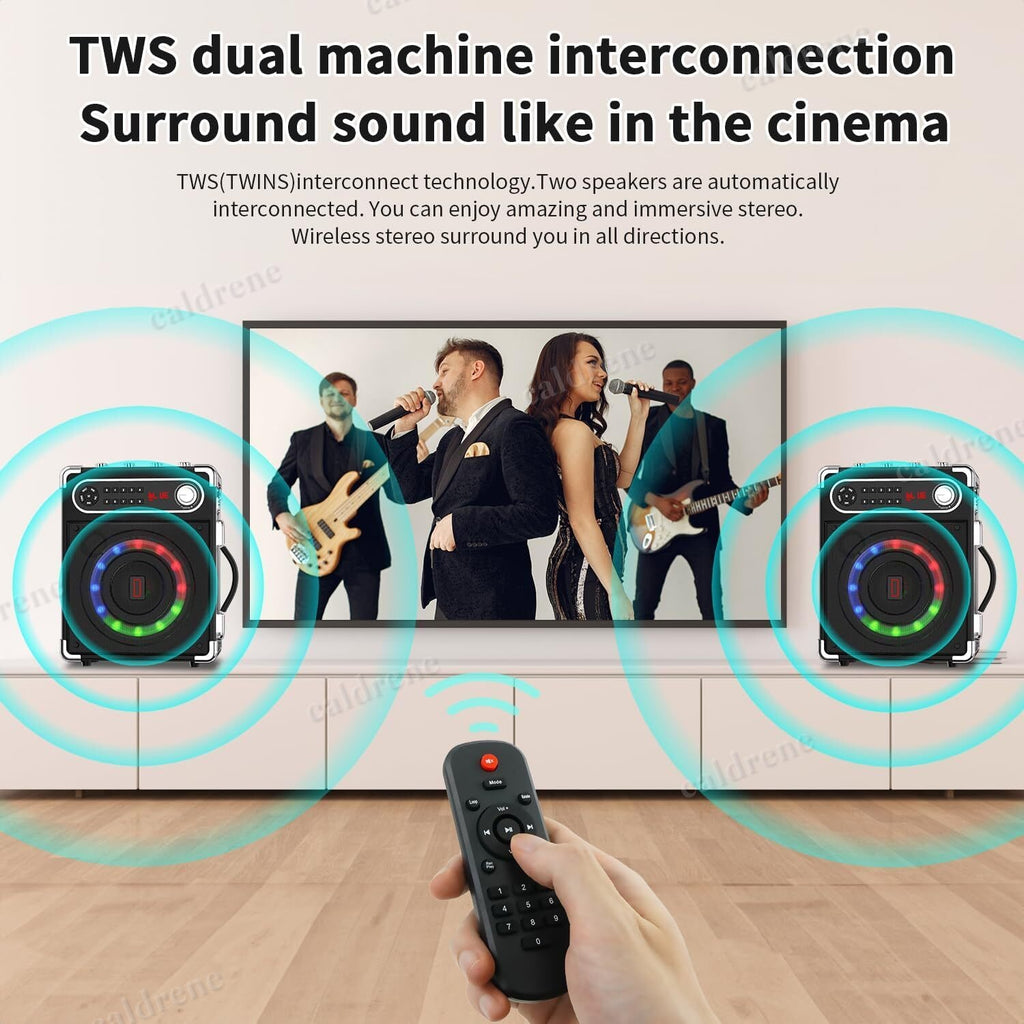 Karaoke Machine with 2 Wireless Microphones – view 7