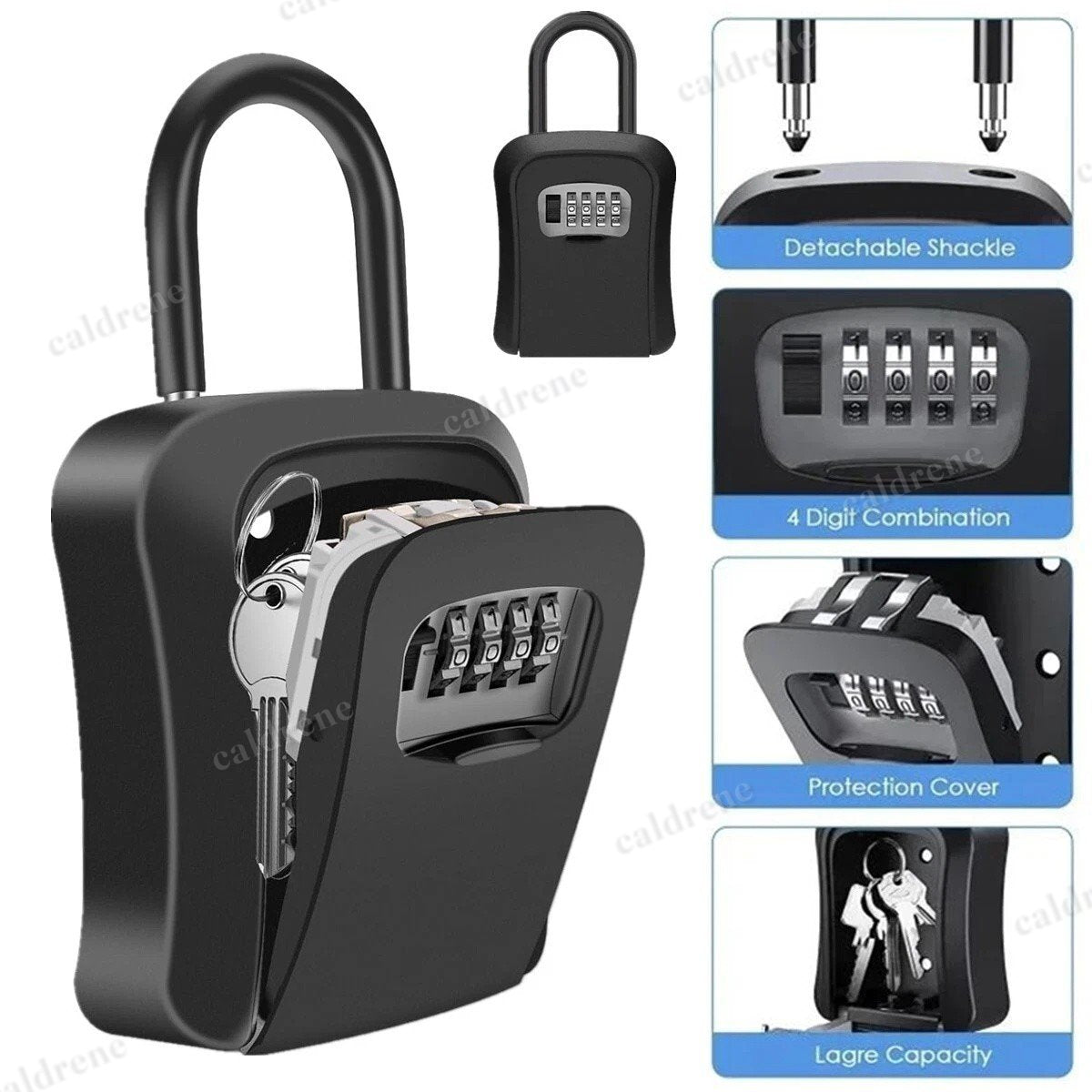 Key Lock Box, Wall Mounted Combination – view 2