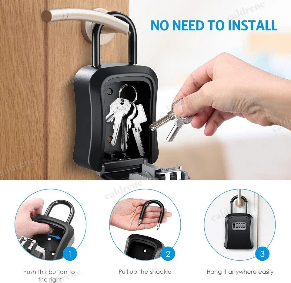 Key Lock Box, Wall Mounted Combination – view 4