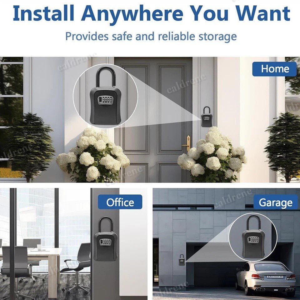 Key Lock Box, Wall Mounted Combination – view 5