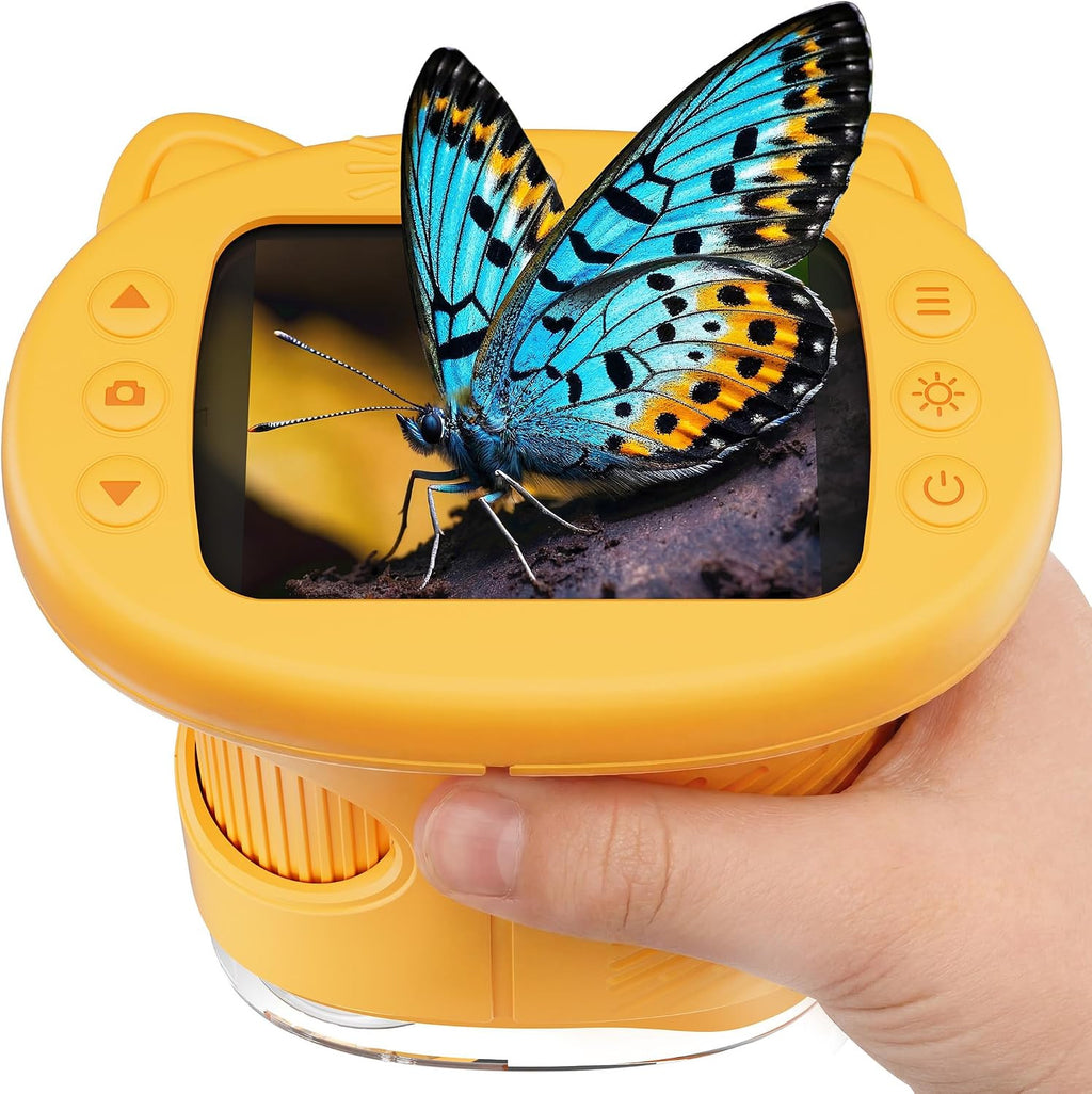 Kids Handheld 1000X Digital Microscope with 4K Screen