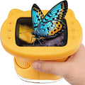 Kids Handheld 1000X Digital Microscope with 4K Screen