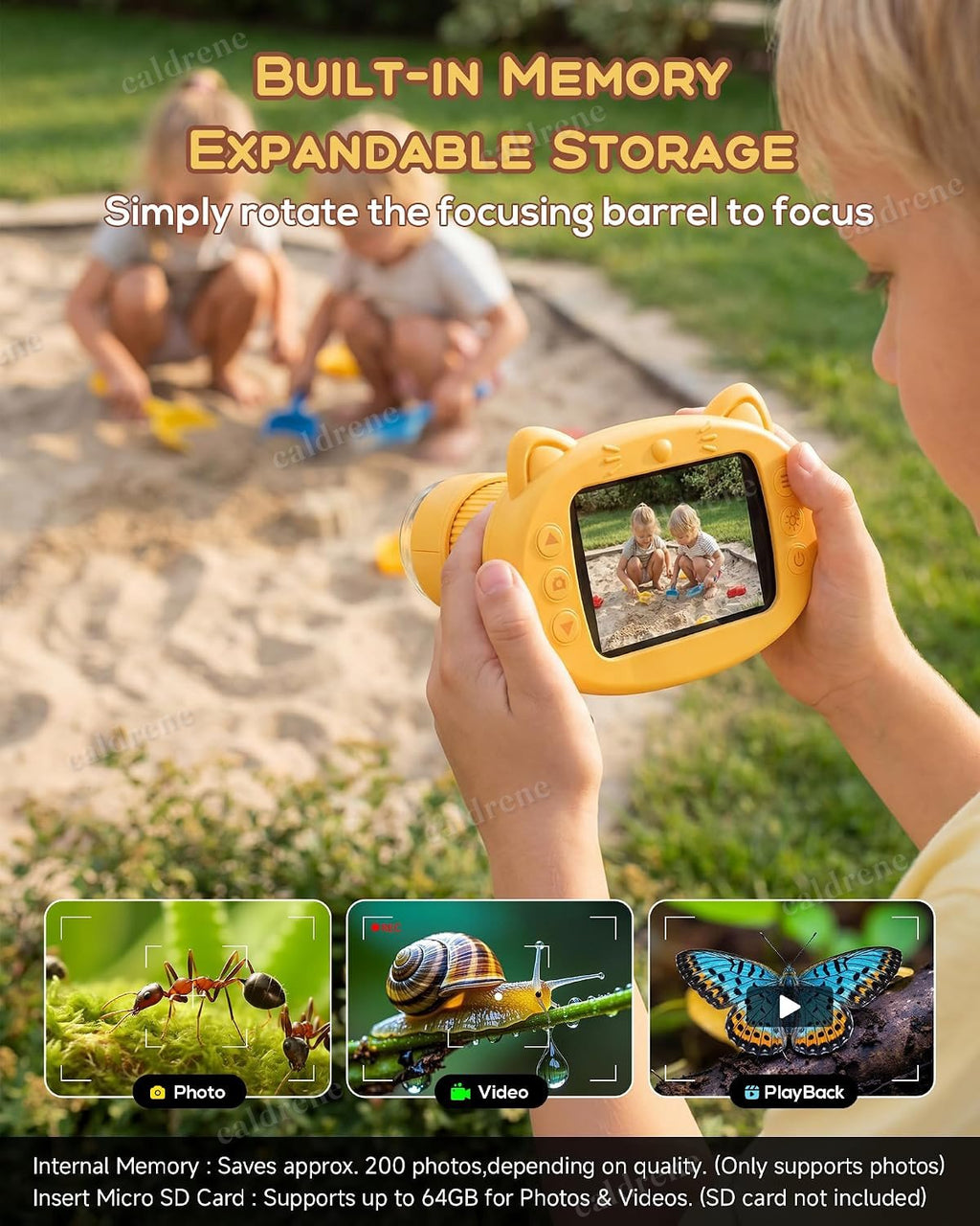Kids Handheld 1000X Digital Microscope with 4K Screen – view 4