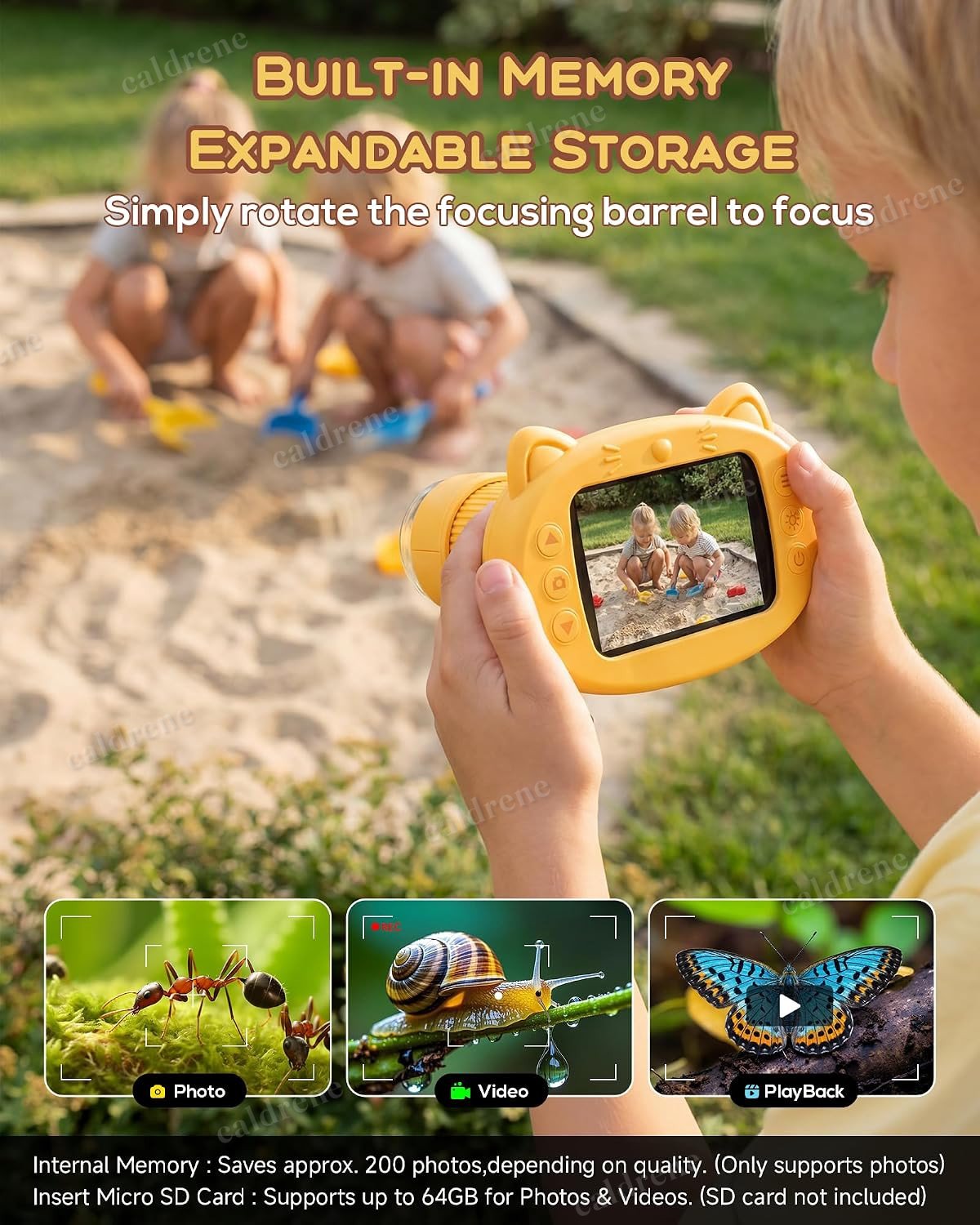 Kids Handheld 1000X Digital Microscope with 4K Screen – view 4