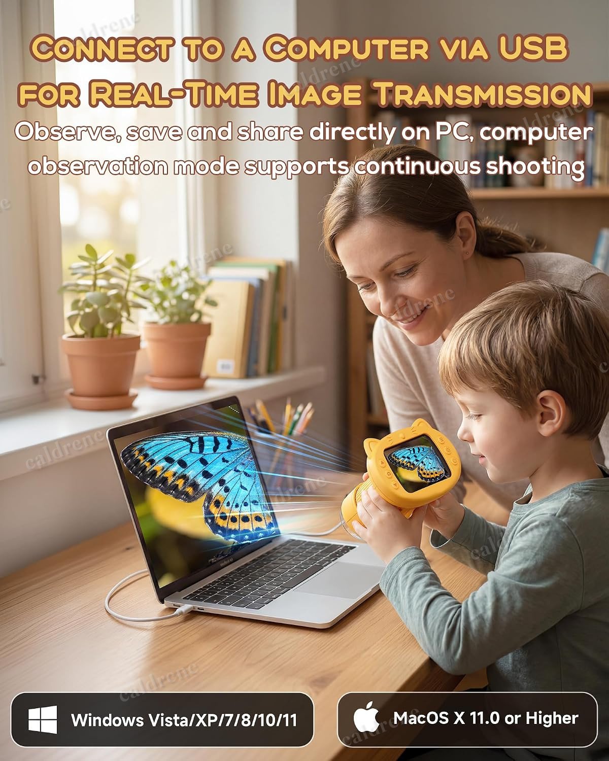 Kids Handheld 1000X Digital Microscope with 4K Screen – view 6