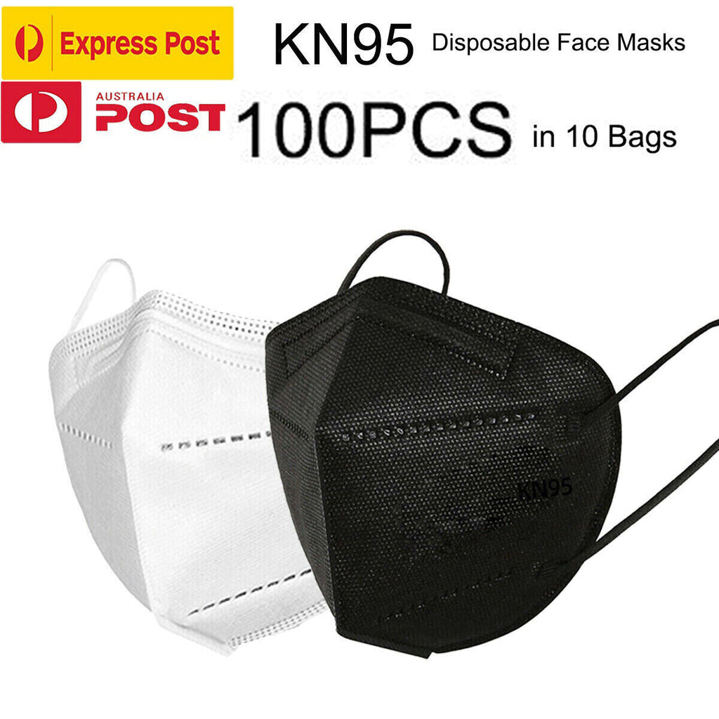KN95 Disposable Face Masks - 5-Layer Protection, 100PCS