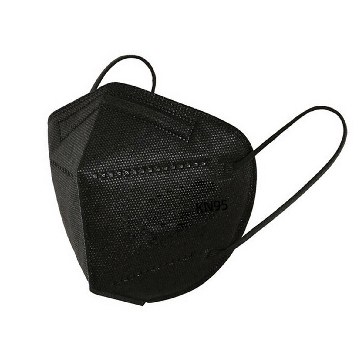 KN95 Disposable Face Masks - 5-Layer Protection, 100PCS – Black