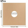 Kraft Paper Vinyl Record Covers for 7/10/12 Inch Records – 5pcs 7inch