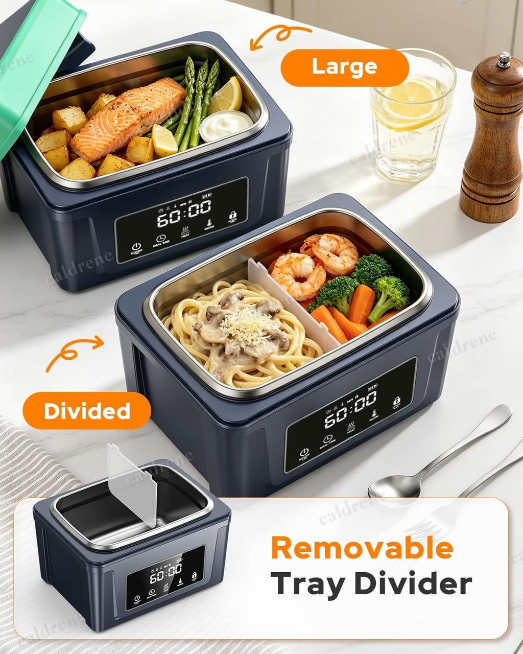 Large Cordless Rechargeable Heated Electric Lunch Box – view 8