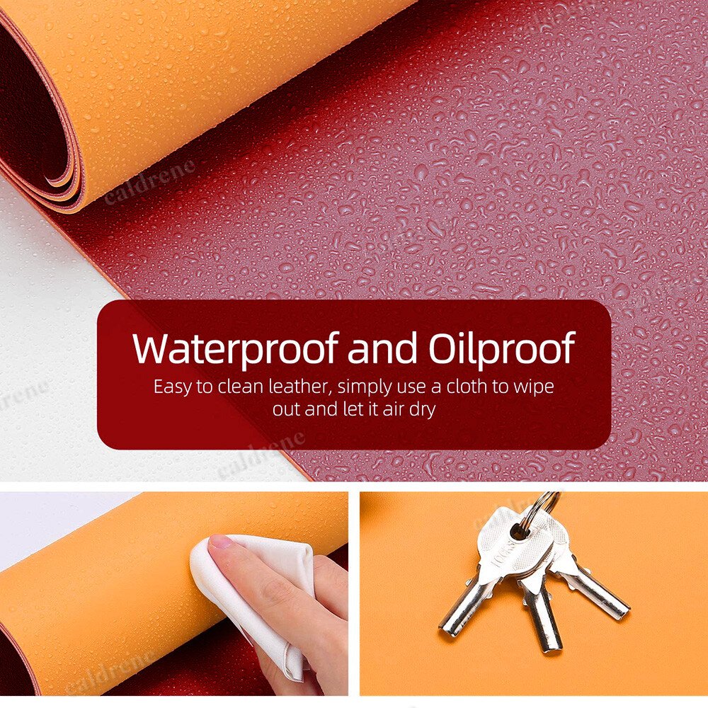 Large Dual-Sided Leather Desk Pad, Non-Slip – view 2