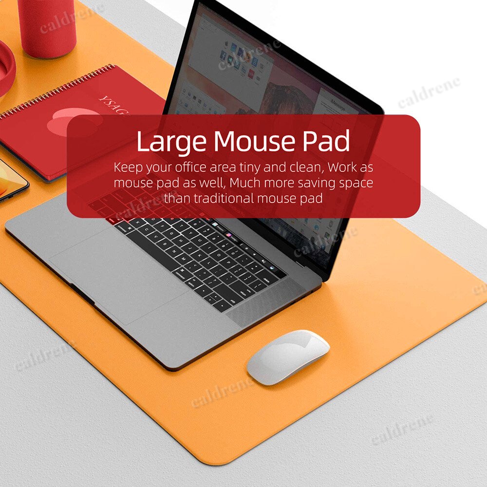Large Dual-Sided Leather Desk Pad, Non-Slip – view 4