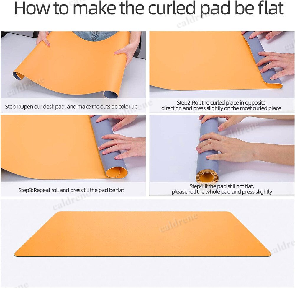 Large Dual-Sided Leather Desk Pad, Non-Slip – view 7
