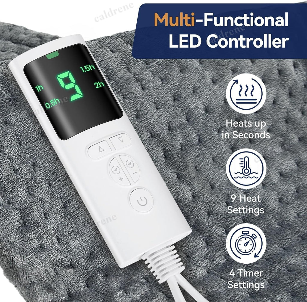 Large Electric Heating Pad with 9 Heat Levels – view 4