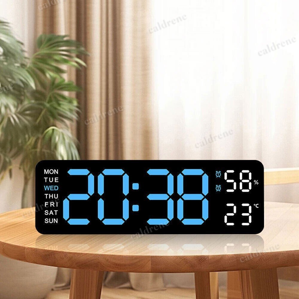 Large LED Digital Wall and Desk Clock with Calendar – view 6