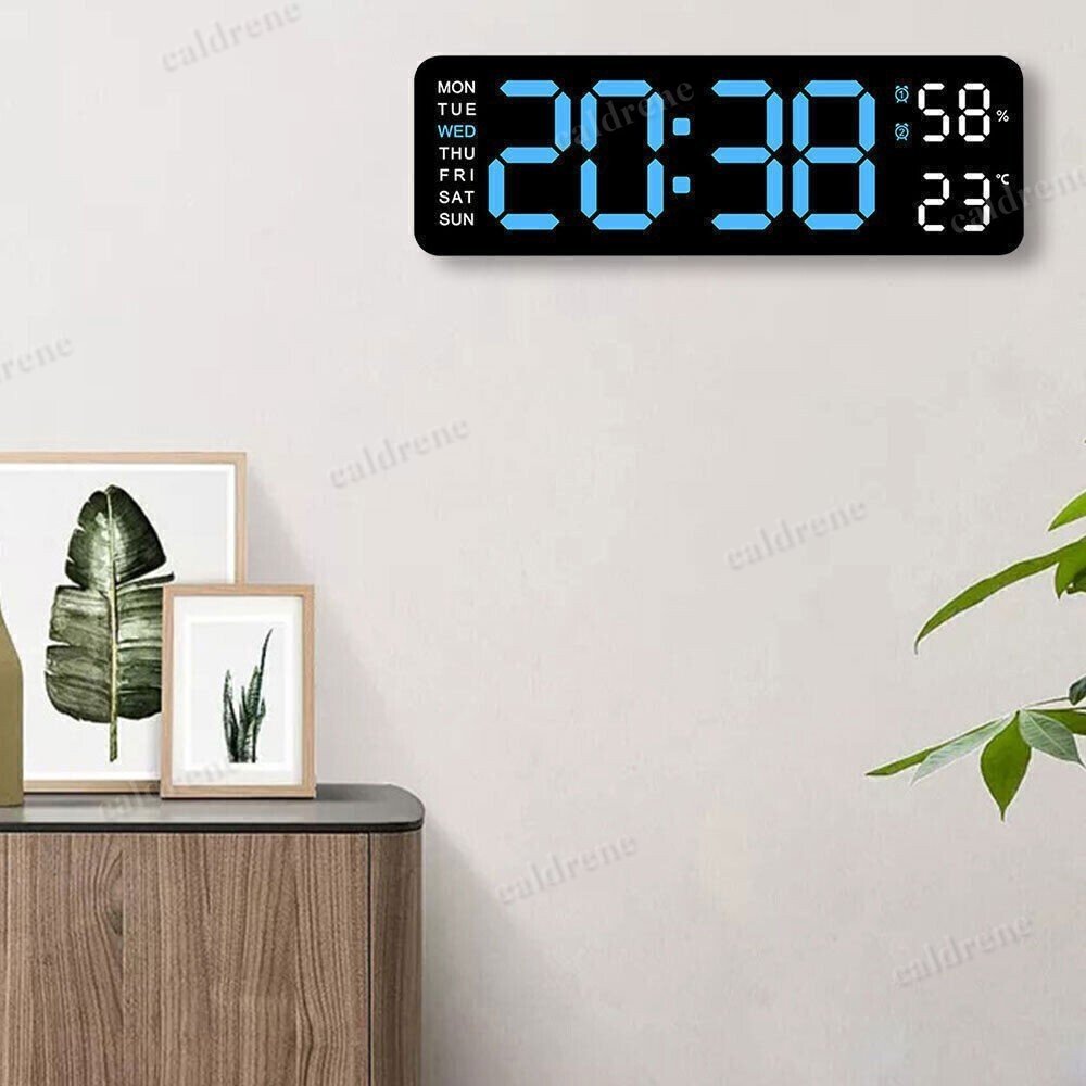 Large LED Digital Wall and Desk Clock with Calendar – view 9