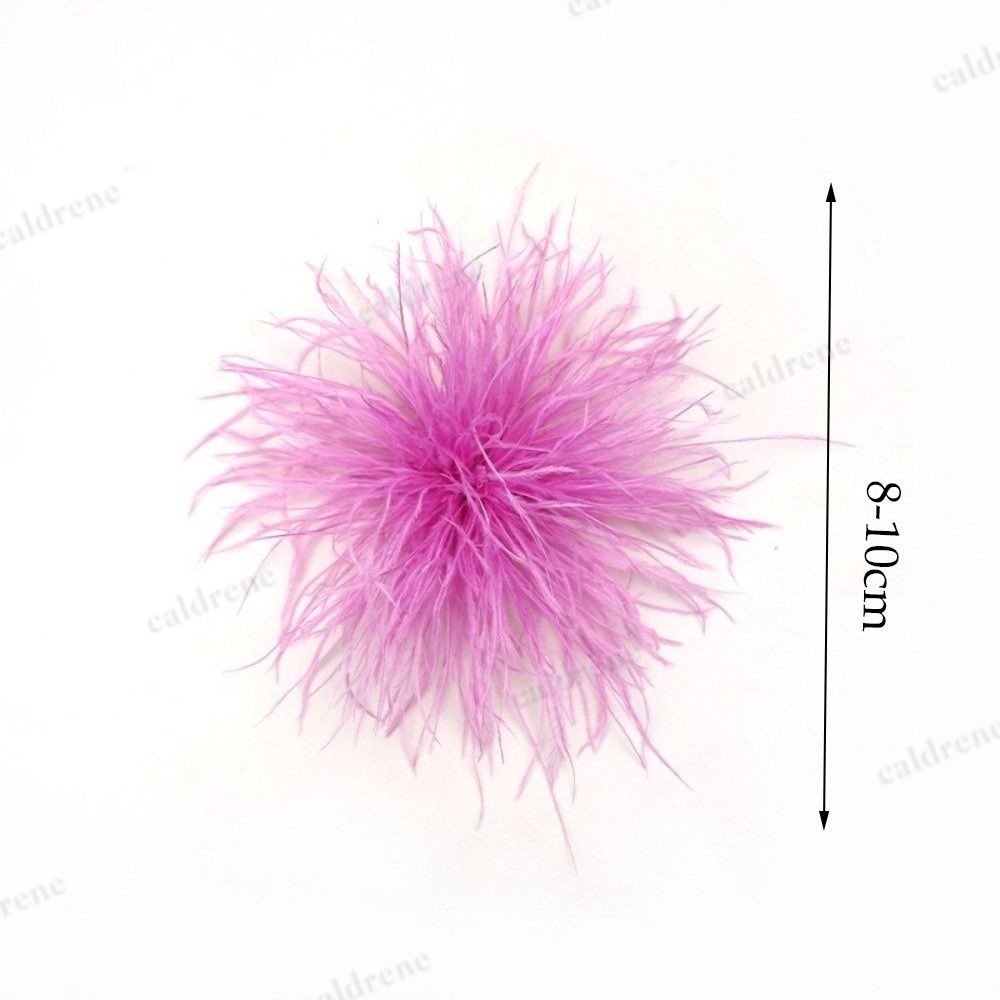 Large Ostrich Feather Brooch for Elegant Occasions – view 2