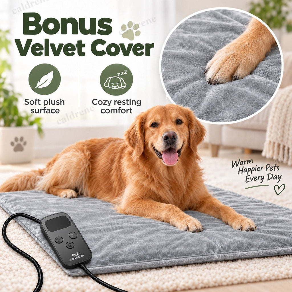 Large Pet Heating Pad, 47 x 27 Inch, Adjustable Temperature – view 6
