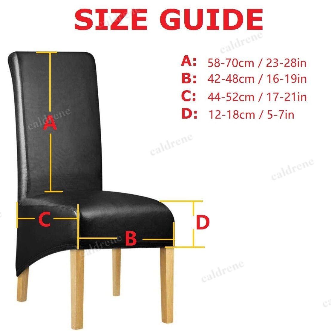 Large Waterproof PU Leather Dining Chair Covers – Slipcover Protector – view 4