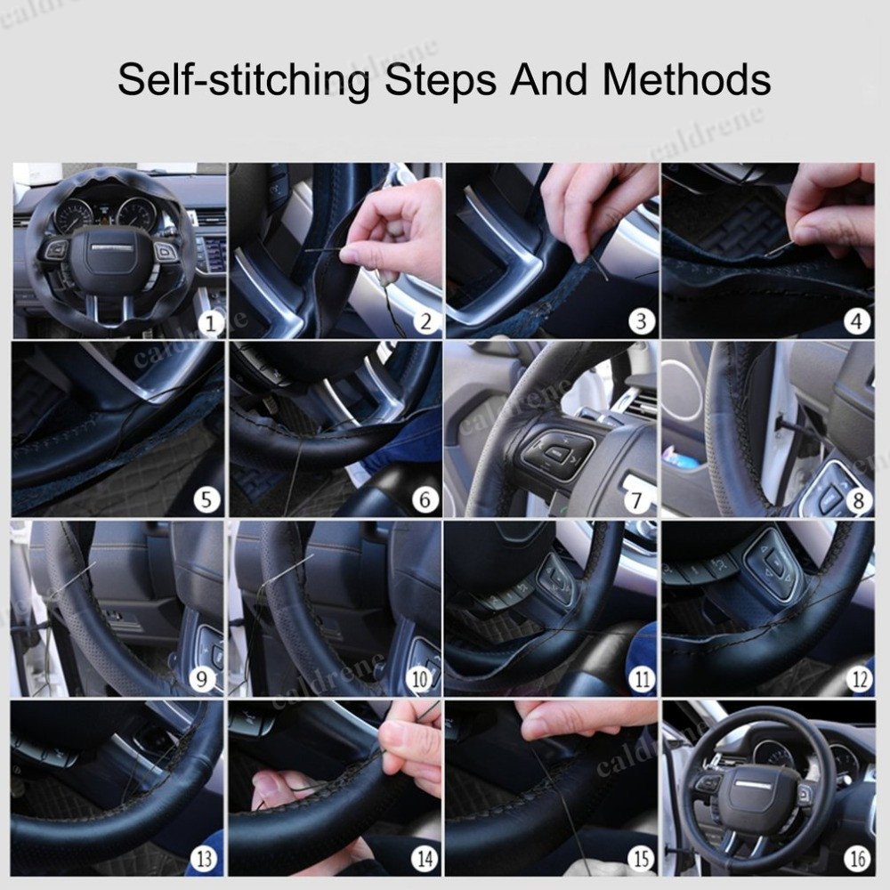 Leather DIY Steering Wheel Cover, 15 in – view 4