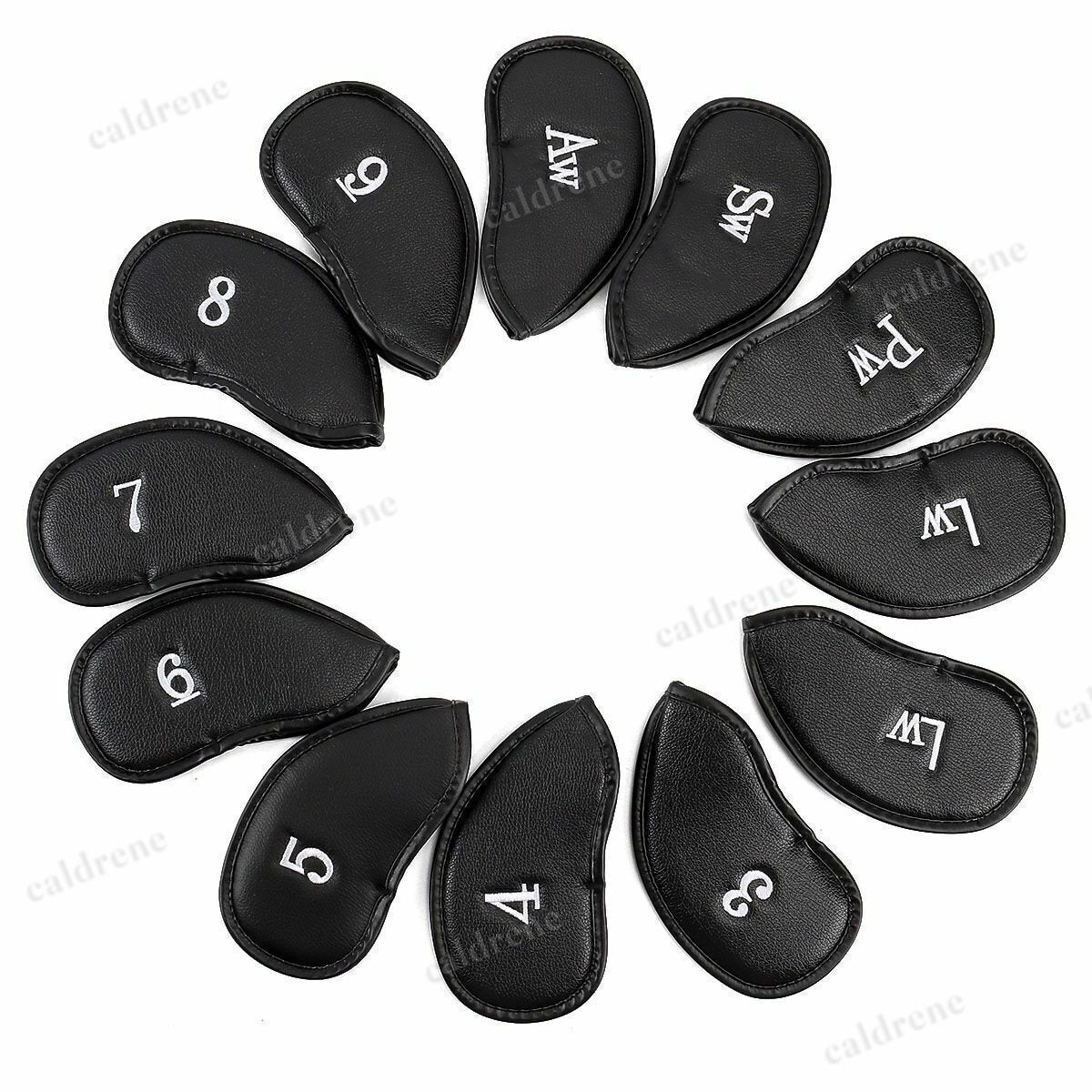 Leather Golf Iron Head Covers, 12 Pieces – view 3