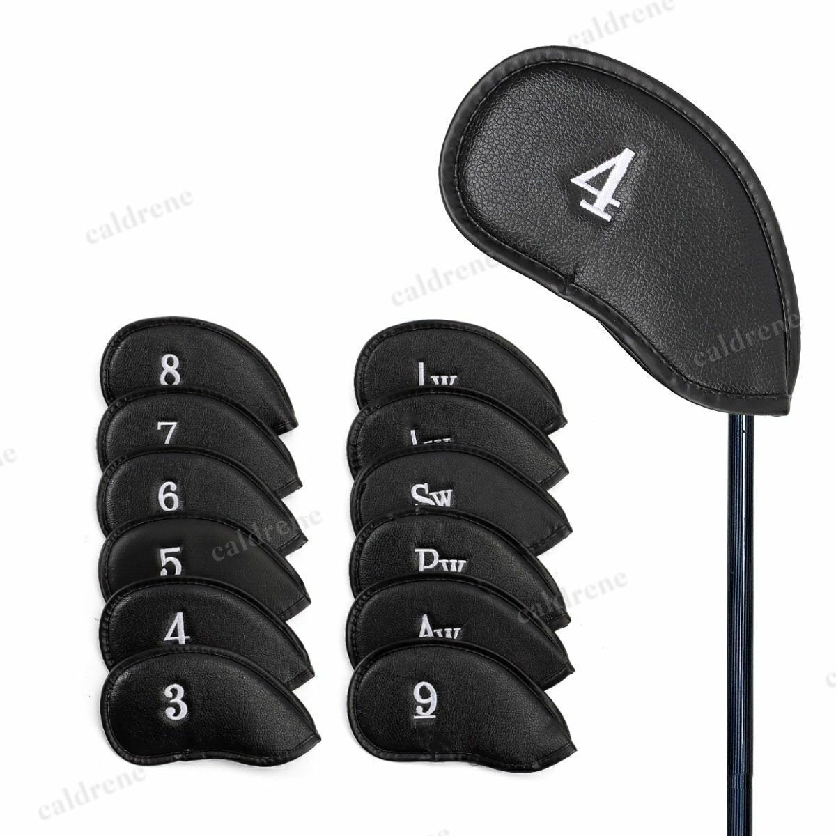 Leather Golf Iron Head Covers, 12 Pieces – view 5