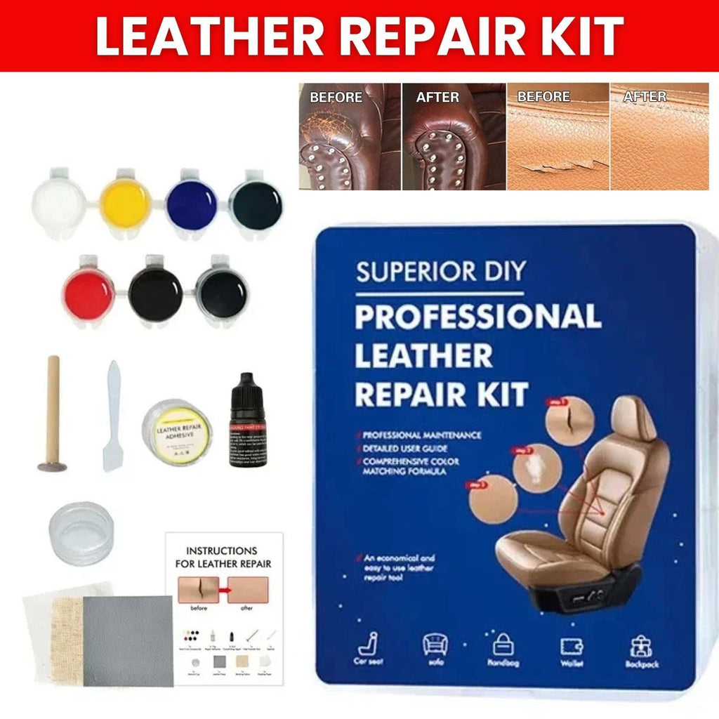 Leather Repair Kit for Car Seats and Furniture Restoration