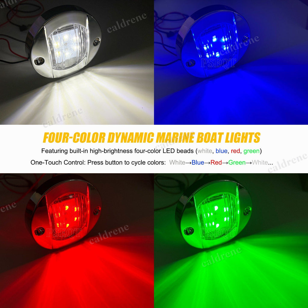 LED Boat Interior Courtesy Lights RGB 12V Waterproof, 6 Pack – view 2